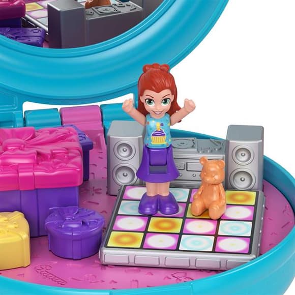 Игровой набор Polly Pocket Тематические прически голубой (GVM22-GVM24)